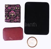 4 darab díszdoboz, közte gyöngyház rárakásos gyűrűtartó