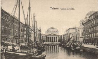 Trieste Canal Grande with Serbian Orthodox Church