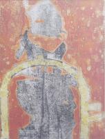 Bálint Endre (1914-1986): Lovacska, 1980 körül. Monotípia, papír. Hátoldalán jelzett és Bálint Endre autográf ajándékozási soraival Ury Ibolya "Csibi" (1924-2009), a Műcsarnok tudományos főmunkatársa részére 1981-ből. Proveniencia: Ury Ibolya (1924-2009), a Műcsarnok tudományos főmunkatársa hagyatékából. 32x24 cm. Üvegezett fakeretben.