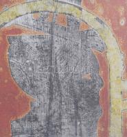 Bálint Endre (1914-1986): Lovacska, 1980 körül. Monotípia, papír. Hátoldalán jelzett és Bálint Endre...