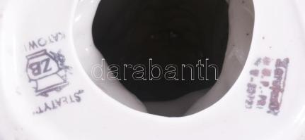 Lengyel kakadu figura, jelzett, m: 23 cm