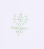 Hollóházi népi mintás bögre pár, jelzett, hibátlan, m: 14,5 cm