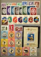 1960-1963 Magyar gyűjtemény blokkokkal, 8 lapos A4-es berakóban zöld borítóval