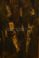 Fejér Sándor (1876-1915): Libapásztorlány. Olaj, vászon, jelezve balra lent, 110×62 cm. KIZÁRÓLAG SZ...