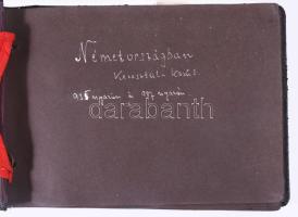 1935 Látogatás a náci Németországban. Magyar mérnök utazásán készített fotóalbum, Az elején korabeli...