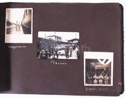 1935 Látogatás a náci Németországban. Magyar mérnök utazásán készített fotóalbum, Az elején korabeli...