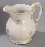 Zsolnay tollazott szélű 5 személyes kávés készlet, jelzett, kis kopással