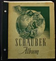 Svájc 1945-1974 Pro Juventute és Pro Patria bélyegek előnyomott Leuchtturm lapokon, csavaros Schaube...
