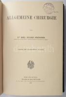Fröhner, Eugen: Allgemeine Chirurgie. Handbuch der tierärztlichen Chirurgie und Geburtshilfe II. Band. Wien-Lepzig, 1905, Wilhelm Braumüller, XII+346 p. Német nyelven. Aranyozott gerincű félbőr-kötésben, jó állapotban.