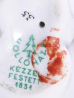 Hollóházi és Drasche nyúl figurák, jelzett, hibátlan, m: 8 cm alatt