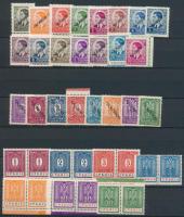 Német megszállás Szerbiában 3 klf sor, az egyik sor párokban, A4-es berakólapon (**Mi EUR 180.-)