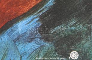 1981 Terrence Hill - Henry Fonda: Nevem senki c. film grafikus plakátja. Balogh István (1924-) grafi...