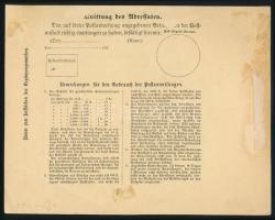 1870 Osztrák 5kr díjjegyes használatlan postautalvány, mely 1871-ben a Határőrvidéken is használható...