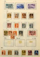 Svájc gyűjtemény maradvány az 1862-1996 közötti időszakból, házi készítésű albumlapokon, egy része e...