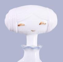 Aquincum lány tállal. Terv: Ősz Szabó Antónia. Jelzett, hibátlan, h: 16 cm