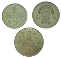 1956. 10Ft + 20Ft + 25Ft Ag "10 éves a Forint (Jó Forint sor)" T:AU,XF Hungary 1956. 10 Forint + 20 Forint + 25 Forint Ag "10th Anniversary of Forint (The Good Forint set)" C:AU,XF Adamo EM4, EM5, EM6