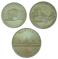 1956. 10Ft + 20Ft + 25Ft Ag "10 éves a Forint (Jó Forint sor)" T:AU,XF
Hungary 1956. 10 F...