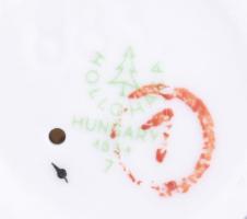 Hollóházi zsebredugott kezű kisfiú + nyújtózkodó kislány. Terv.: Káldor Aurél. Jelzett, hibátlan, m:...