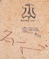 Zajácz Tamás (1952- ): 2 darab bőrkép, jelzett, 30x20 cm, 30x30 cm