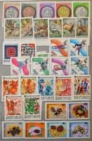 Teljes képes motívum sorok, darabok az 1970-es évekből, 10 fekete lapos A4-es berakóban