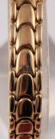Nubia 14k arany (Au) karóra, arany szíjjal, Jelzett, új állapotban. br 30,6 g 24x22 mm díszdobozban