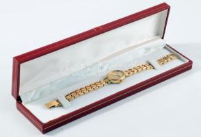 Nubia 14k arany (Au) karóra, arany szíjjal, Jelzett, új állapotban. br 30,6 g 24x22 mm díszdobozban