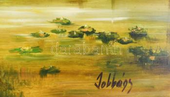 Jobbágy Dezső (-): Táj. Olaj, farost, jelzett, fakeretben, 60x80 cm