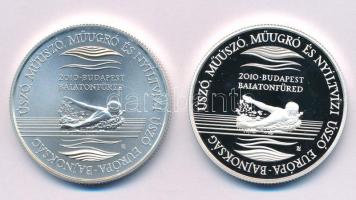 2010. 5000Ft Ag "XXX. Úszó Európa Bajnokság - Budapest" (2xklf) mindkettő kapszulában , ta...