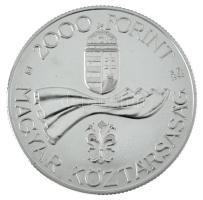 1996. 2000Ft Ag "50 éves a Forint" kapszulában, tanúsítvánnyal, dísztokban T:BU Adamo EM144