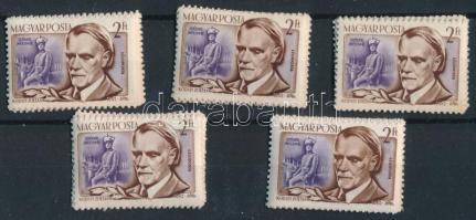 1953 Zeneszerzők 5 db sor (min. 11.000)