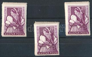 1953 Népviseletek I. 3 db sor (min. 21.000)