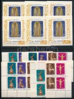 1977 Bélyegnap 7 db sor összefüggésekben + 6 db blokk, 2 db stecklapon