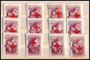 1957 Vöröskereszt IV. 12 db sor (12.000)
