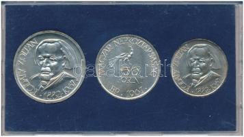 1967. 25Ft Ag + 50Ft Ag + 100Ft Ag "Kodály" sor kék tokban T:BU patina
Adamo EM22, EM23, ...