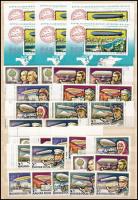 1977 Léghajó története 10 db sor + 7 db blokk kétoldalas A4-es berakólapon