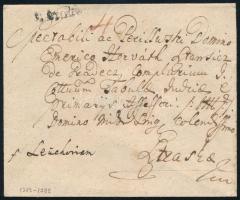 1783-1792 Portós levél 4kr viteldíjjal "v. Eperjes" (Rompes 200p) - Sztrazska