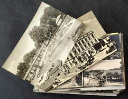 100 db MODERN fekete-fehér magyarországi város képeslap / 100 modern black and white Hungarian town postcards
