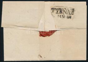 1844 Portós levél 6kr "PRESBURG" (Rompes 60p) - Tyrnau