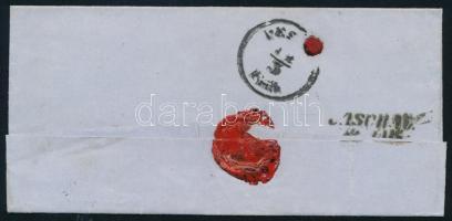 1852-1858 (II. zóna, 2. súlyfokozatú) Készpénzfizetésű levél "KÉSMARK" - Pesth