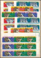 1976 Olimpiai érmesek (IV.) - Montreal 11 db sor + 7 db blokk