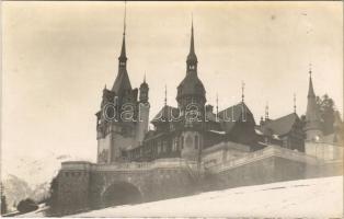 1917 Sinaia, Castelul Peles / castle in winter. photo