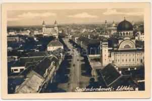 1940 Szatmárnémeti, Satu Mare; Bevonulás alkalmából magyar szalaggal / entry of the Hungarian troops, photo with Hungarian ribbon. photo + "1940 Szatmárnémeti visszatért" So. Stpl (gyűrődések / creases)