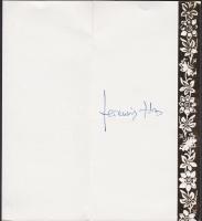 1981 Ferencsik János karmester  aláírt üdvözlőlapja