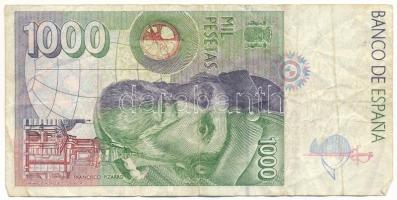 Spanyolország 1992. 1000P T:F
Spain 1992. 1000 Pesetas C:F
Krause P#163