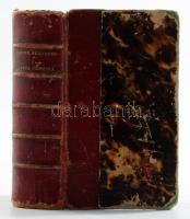 Dante Alighieri: La Divina Commedia. Firenze, 1864, G. Barbéra. Kiadói bordázott gerincű félbőr köté...