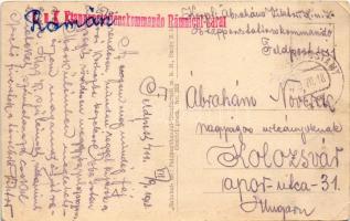 1918 Salutari din Romania. Ciobani / Román juhász / Romanian folklore, shepherd + "K.u.k. Feldp...