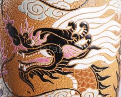 Viet Nam Dona padlóváza, jelzett, hibátlan, m: 39 cm