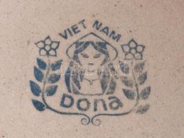 Viet Nam Dona padlóváza, jelzett, hibátlan, m: 39 cm