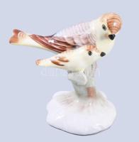 Aquincum madárpár, jelzett, hibátlan, m: 8,5 cm