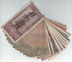 Vegyes 26db-os, főleg Pengő bankjegytétel T:F,VG